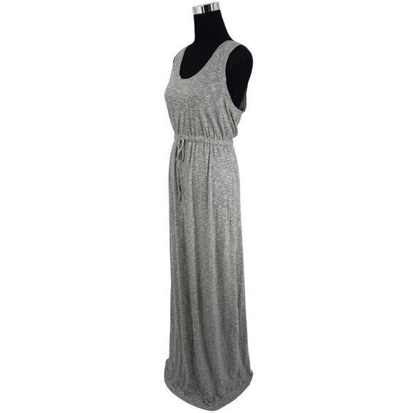 J.Crew Heather Gray Sleeveless Tie Waist Maxi Dress Casual Peppy Effortless Chic - Picture 6 of 16